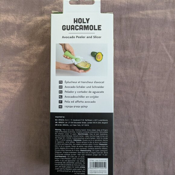 🌸 Holy Guacamole Avocado Peeler & Slicer NIB - Picture 3 of 6